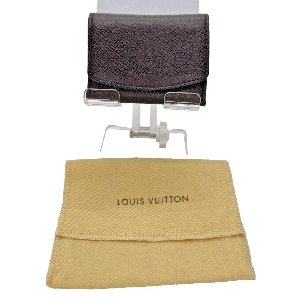 Louis Vuitton Taiga Leather Cufflinks Case Acajou – Authentic with Dust Bag/59